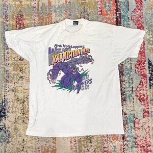 Vintage 1990s Westlaco's Kat Action Hero Panthers 90s Graphic Tshirt